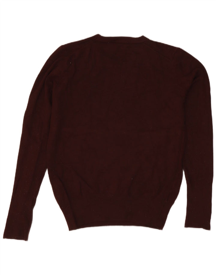 Zara sweater med rund hals til kvinder UK 12 Medium brun viskose