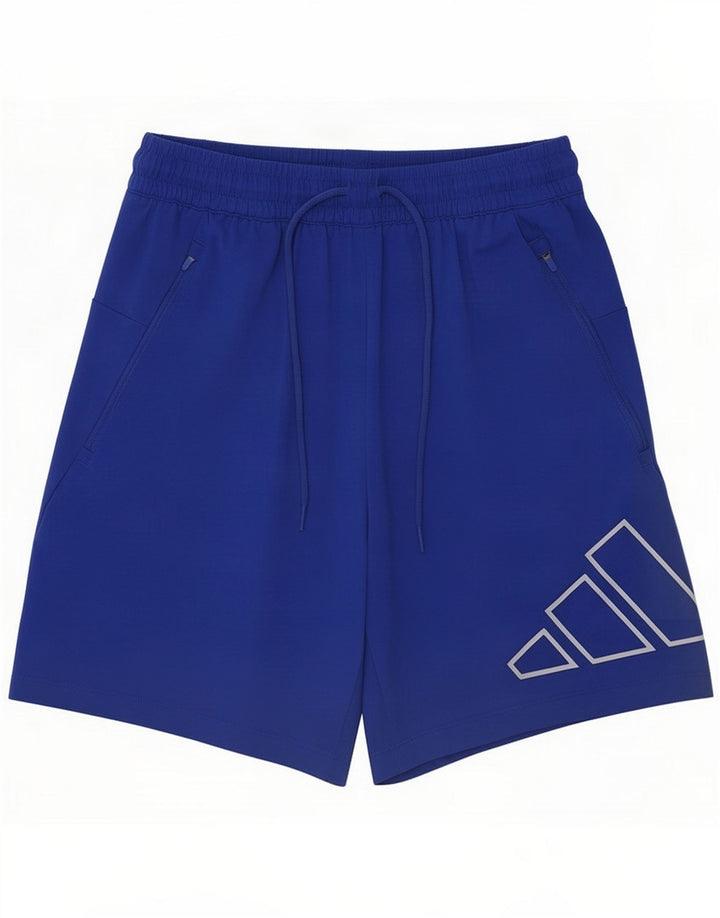 Adidas Grafiske sportsshorts til mænd Small Blue Polyester