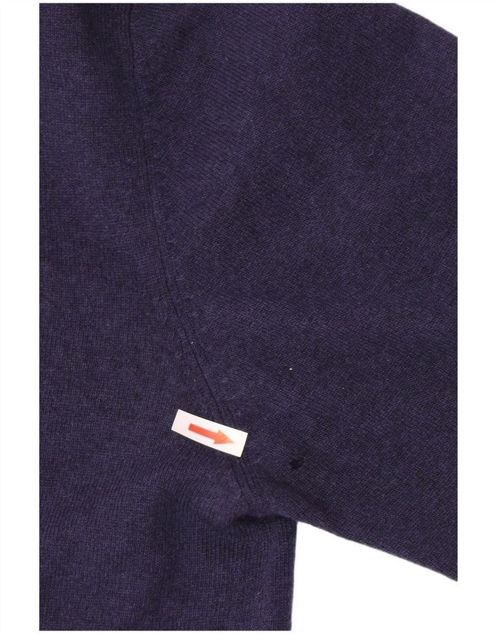 Kappa Herre Cardigan Sweater XL Navy Blue Virgin Wool