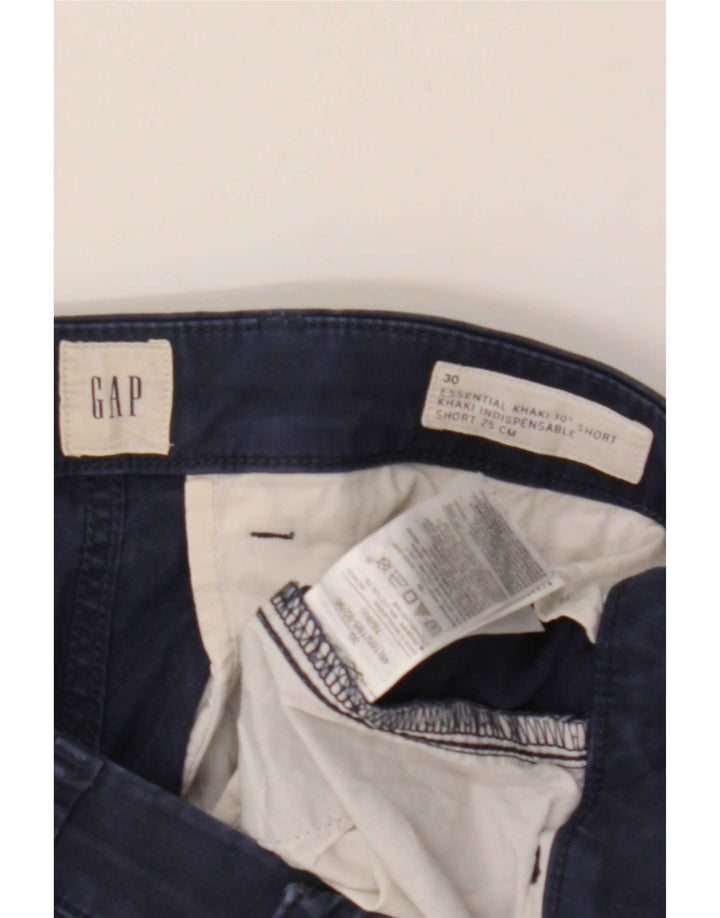 Gap Herre Khakis Chino Shorts Medium W30 Marineblå Bomuld