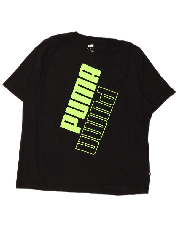 Puma Herre Grafisk T-Shirt Top 2XL Sort