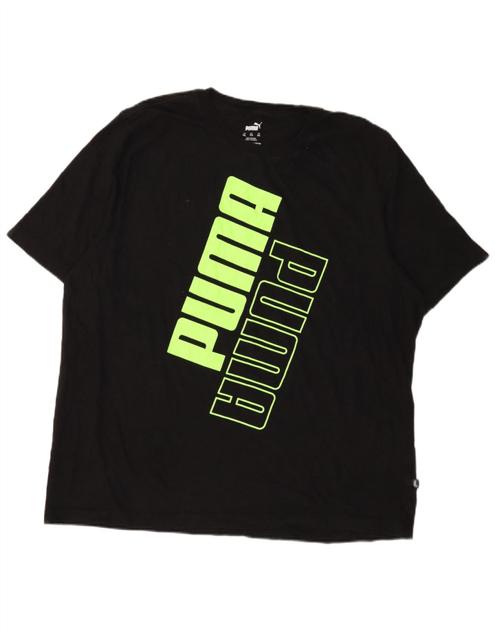 Puma Herre Grafisk T-Shirt Top 2XL Sort