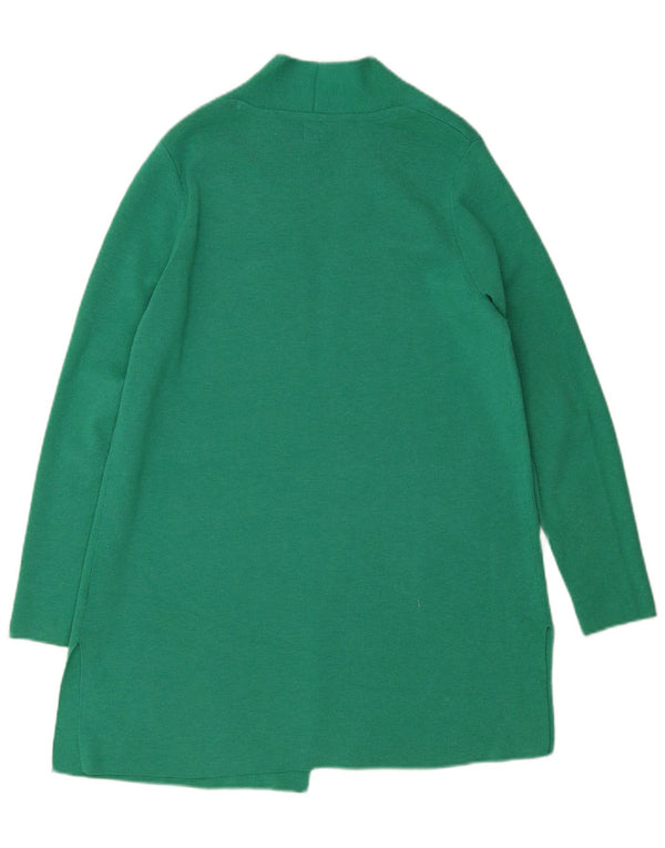 John Lewis Dame Longline Open Cardigan Sweater UK 12 Medium Green