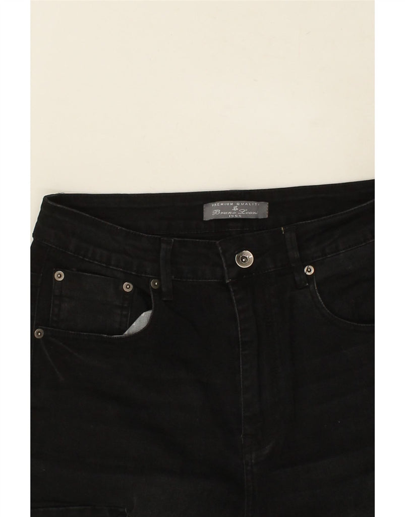 BRUNO BANANI Mens Cargo Slim Jeans W30 L26 Black Vintage Bruno Banani and Second-Hand Bruno Banani from Messina Hembry 