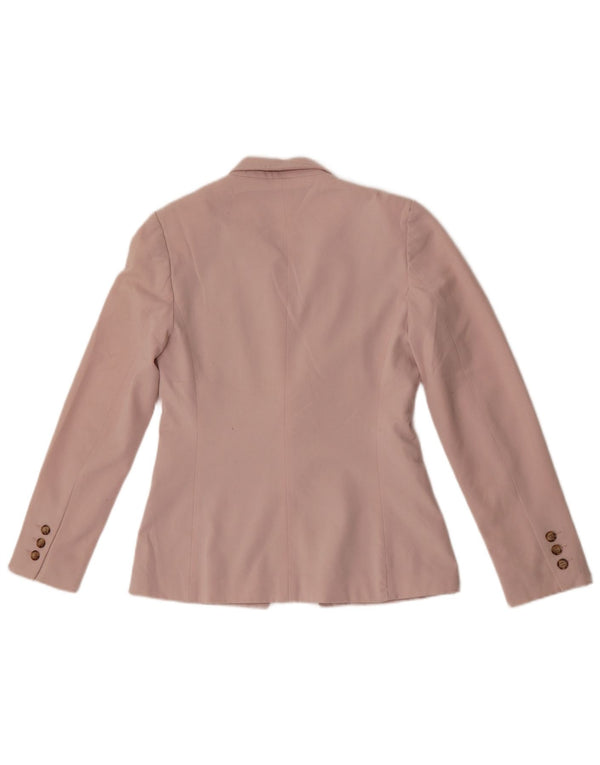 Marks & Spencer Dame 1-knaps blazerjakke UK 8 Small Pink Polyester