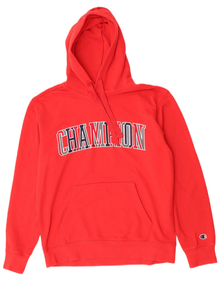 Champion Herre grafisk hættetrøje Jumper Medium Rød Bomuld