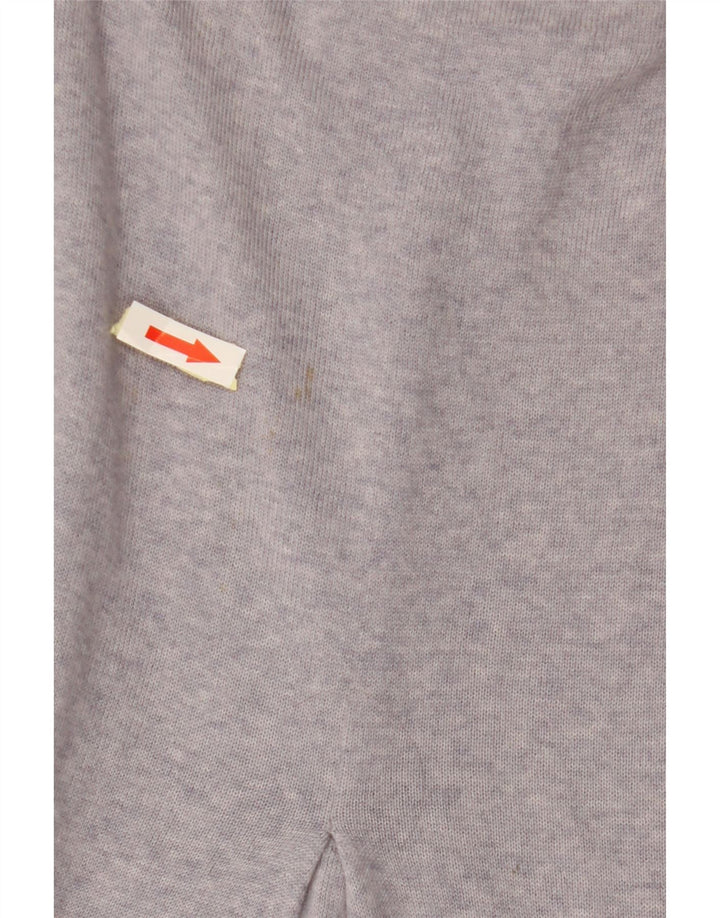 MONSOON Dame Loose Fit Boat Neck Jumper Sweater UK 14 Medium Lilla Uld