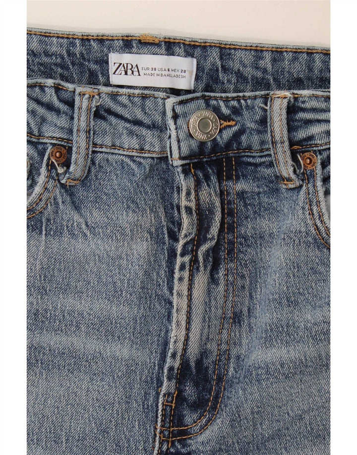 Zara Dame Slim Jeans EU 38 Small W28 L28 Blå Bomuld