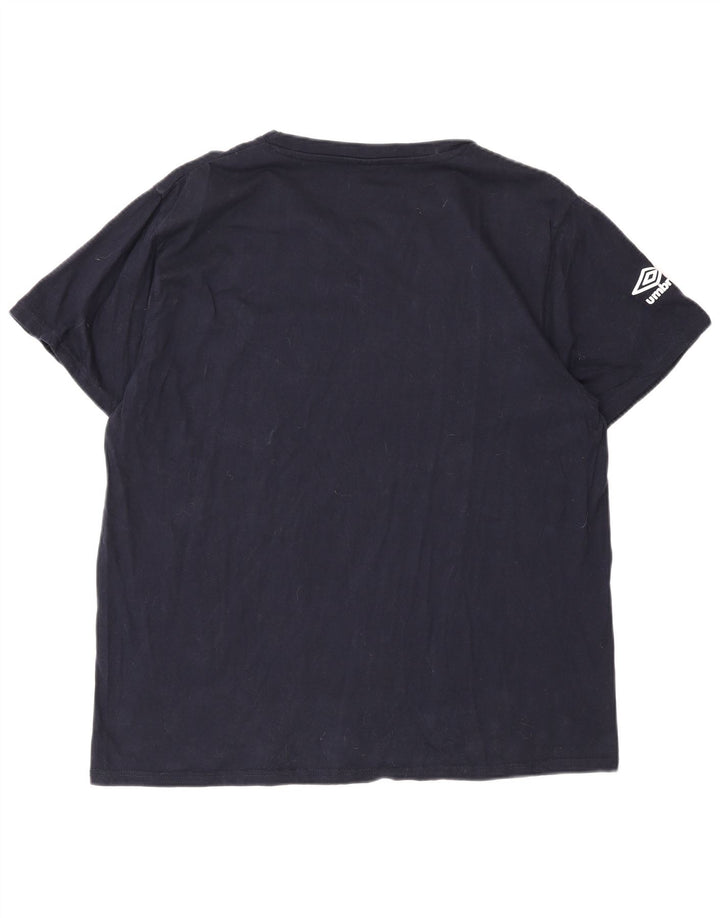 Umbro Herre Grafisk T-Shirt Top 2XL Navy Blue