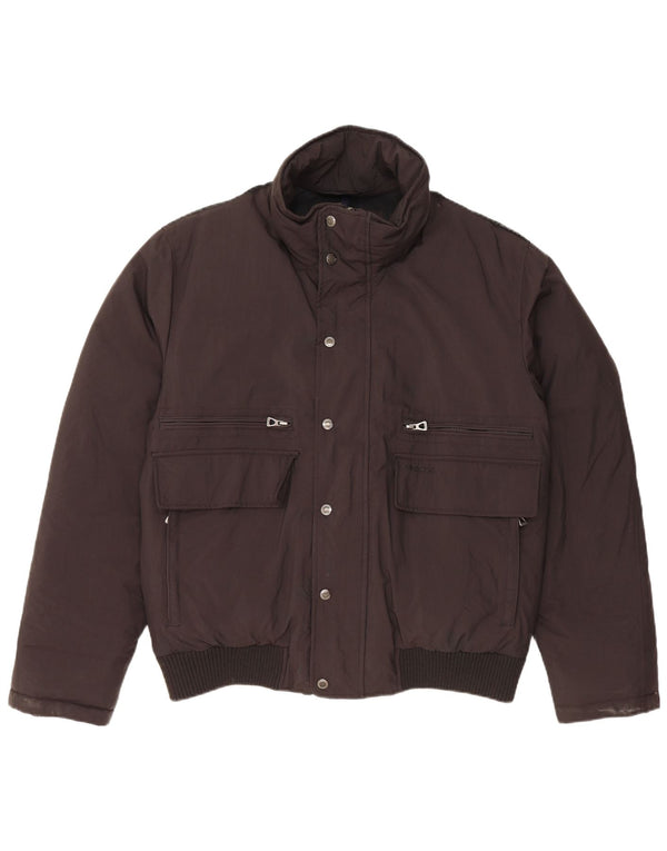 GEOX Polstret herrejakke UK 40 Stor sort polyamid