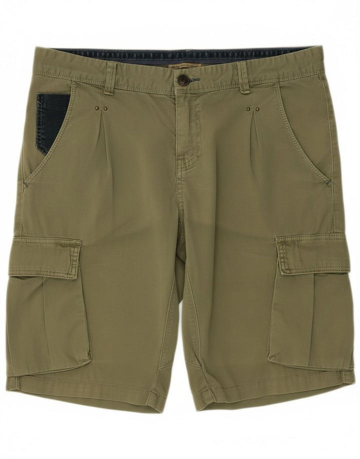 Yes Zee Herre Cargo Shorts W33 Medium Khaki Bomuld