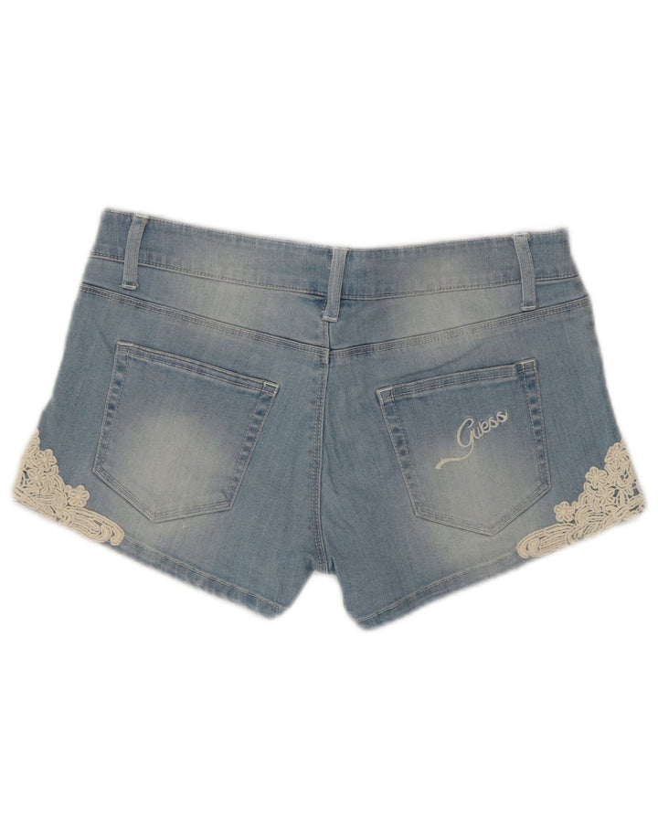 GUESS Girls Denim Shorts 15-16 Years W28 Blue