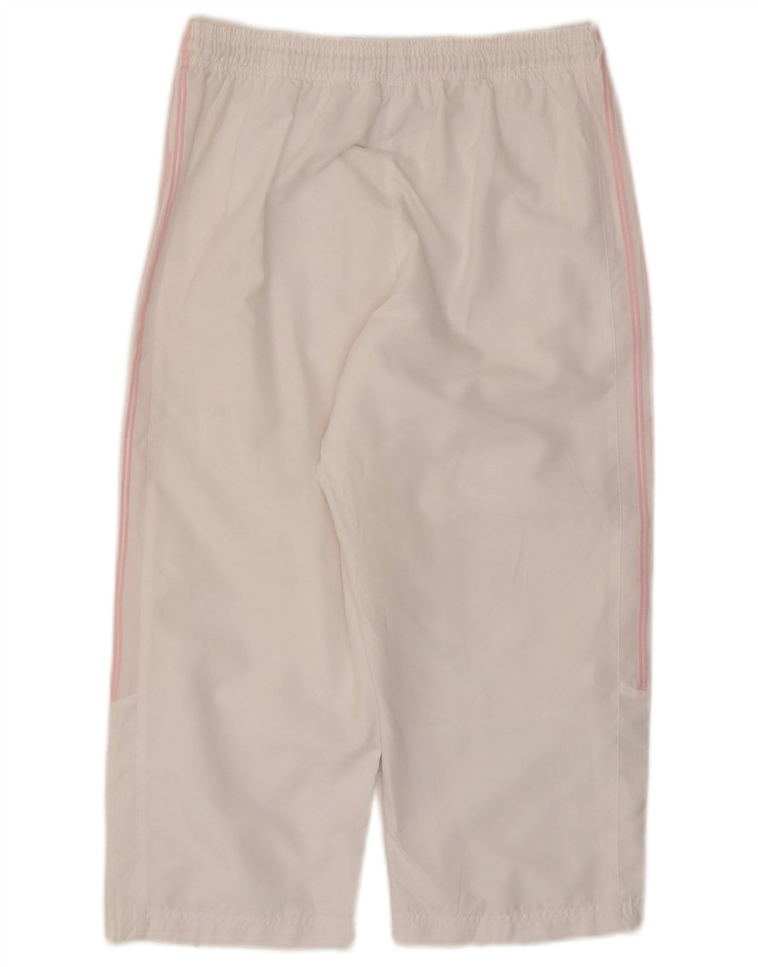 Adidas Dame Capri Træningsdragt Bukser UK 12 Medium White Polyester
