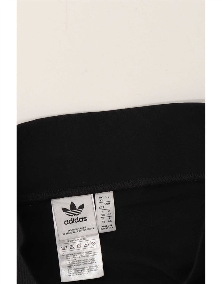 Adidas Dame Leggings UK 12 Medium Black Cotton