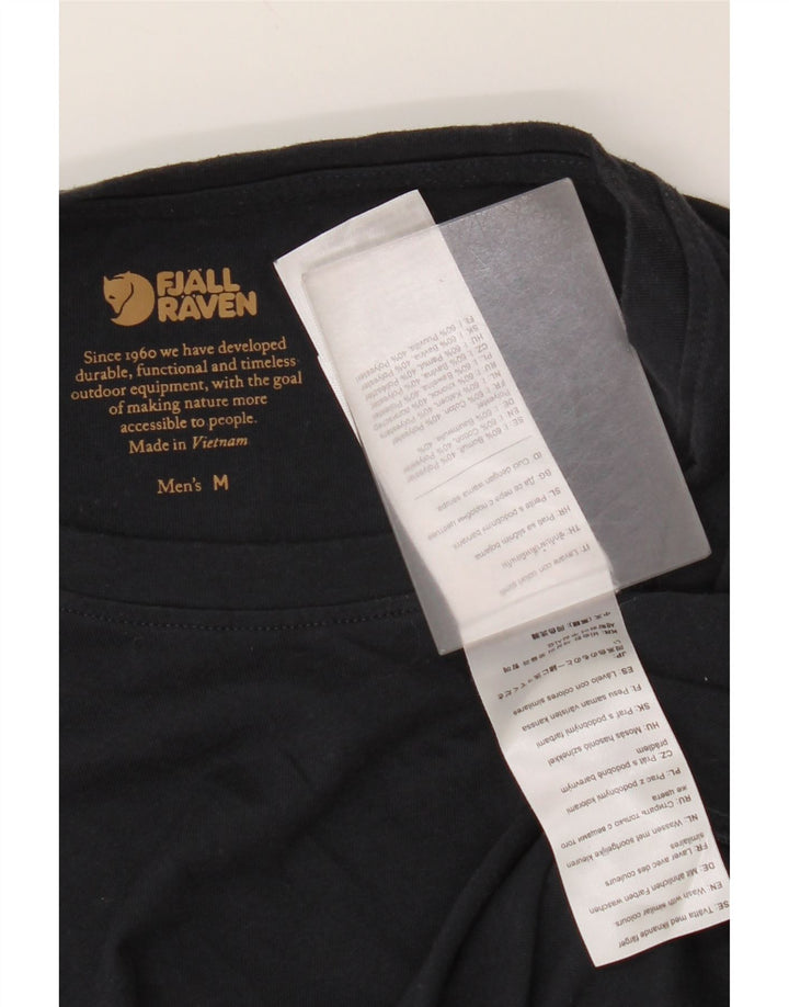 Fjall Raven Herre T-Shirt Top Medium Sort Bomuld