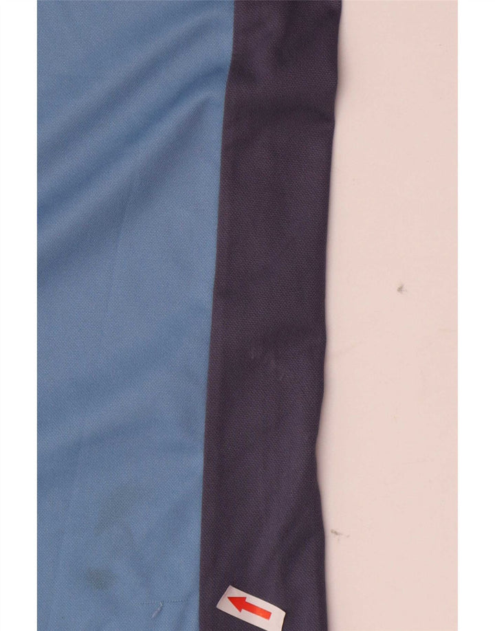 Lotto Poloshirt med lynlås til mænd XL Blå Colourblock Polyester