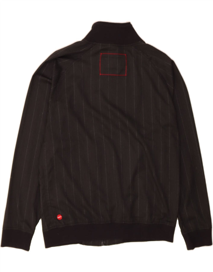 O'NEILL Mens Bomber Jacket UK 42 XL Black Pinstripe Vintage O'Neill and Second-Hand O'Neill from Messina Hembry 