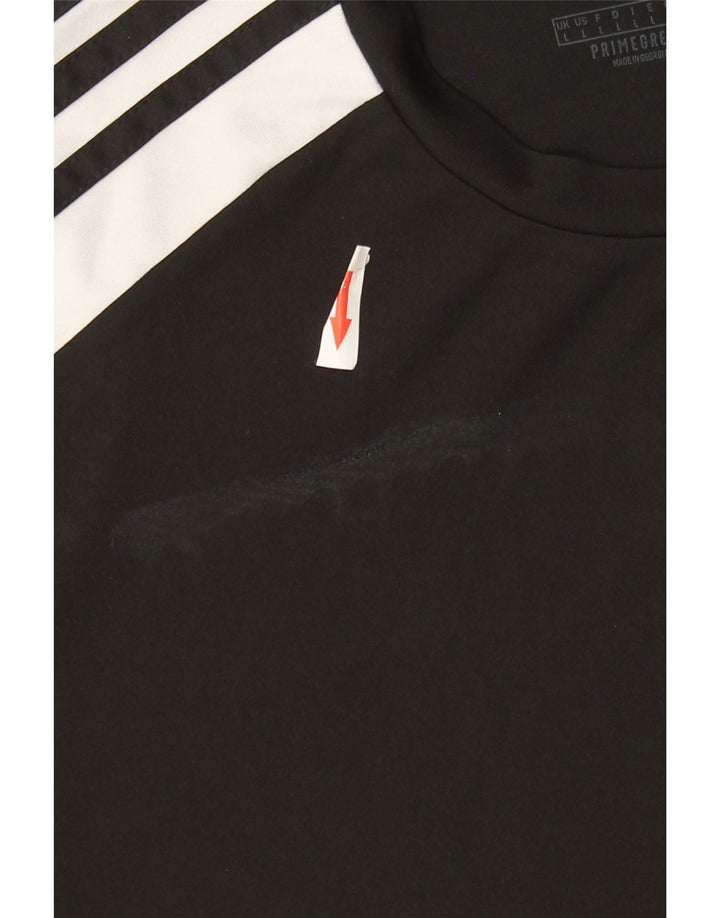 ADIDAS Aeroready T-Shirt Top Stor Sort Colourblock Polyester