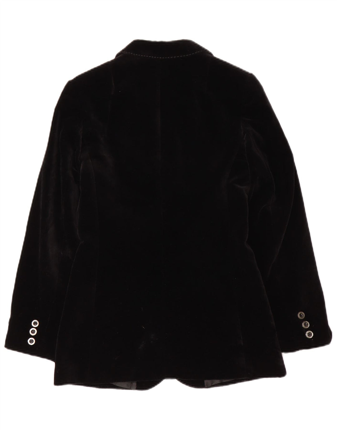 Din sjette sans Dame Velvet 3 Button Blazer Jacket EU 36 Small Black