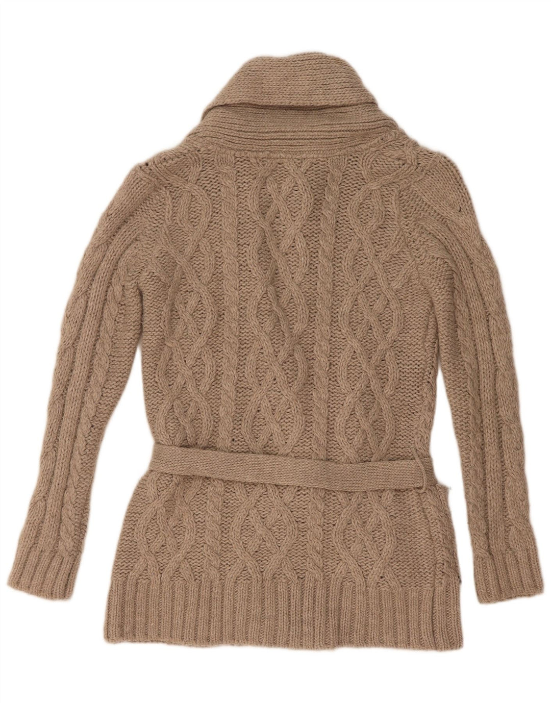 Zara Dame Cardigan Sweater UK 10 Small Grå Akryl