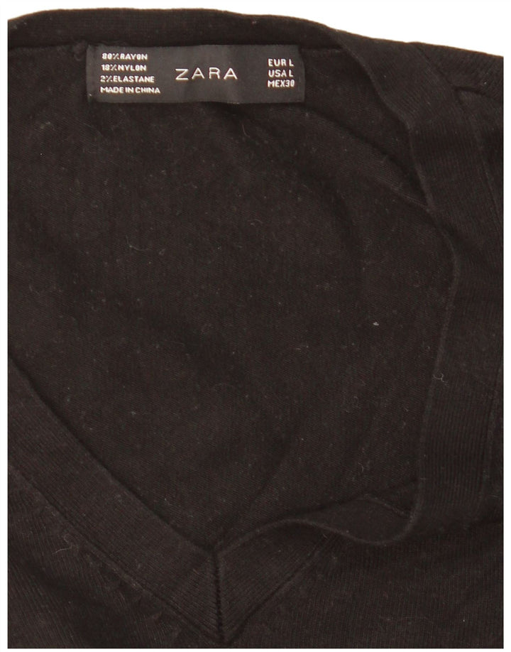 Zara Dame V-hals sweater UK 16 Large Sort