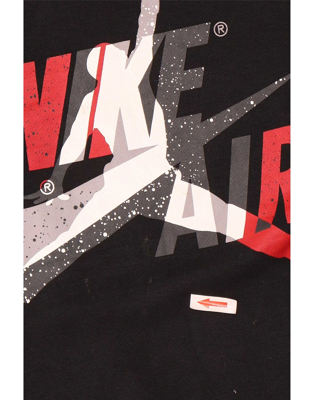 Jordan Herre Grafisk Sweatshirt Jumper Lille Sort Colourblock Bomuld