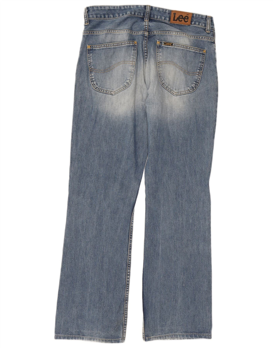 Lee Straight Jeans til mænd W32 L33 blå bomuld