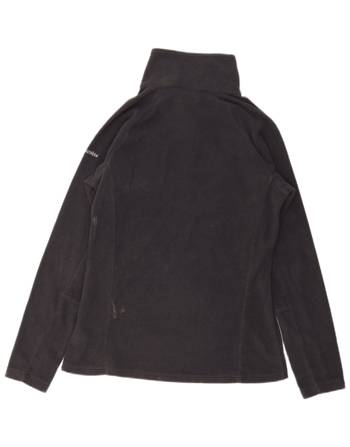 Columbia Dame lynlås-hals Fleece Jumper UK 10 Lille sort polyester