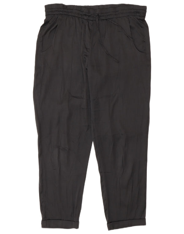 Benetton Womens Regular Casual Bukser Medium W30 L27 Sort Polyester