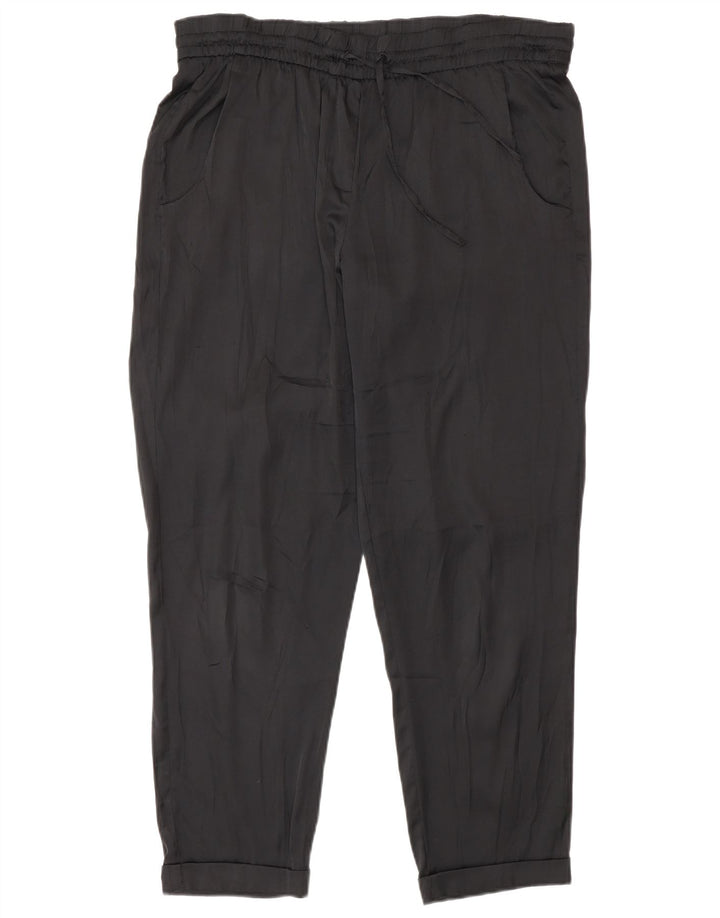 Benetton Womens Regular Casual Bukser Medium W30 L27 Sort Polyester