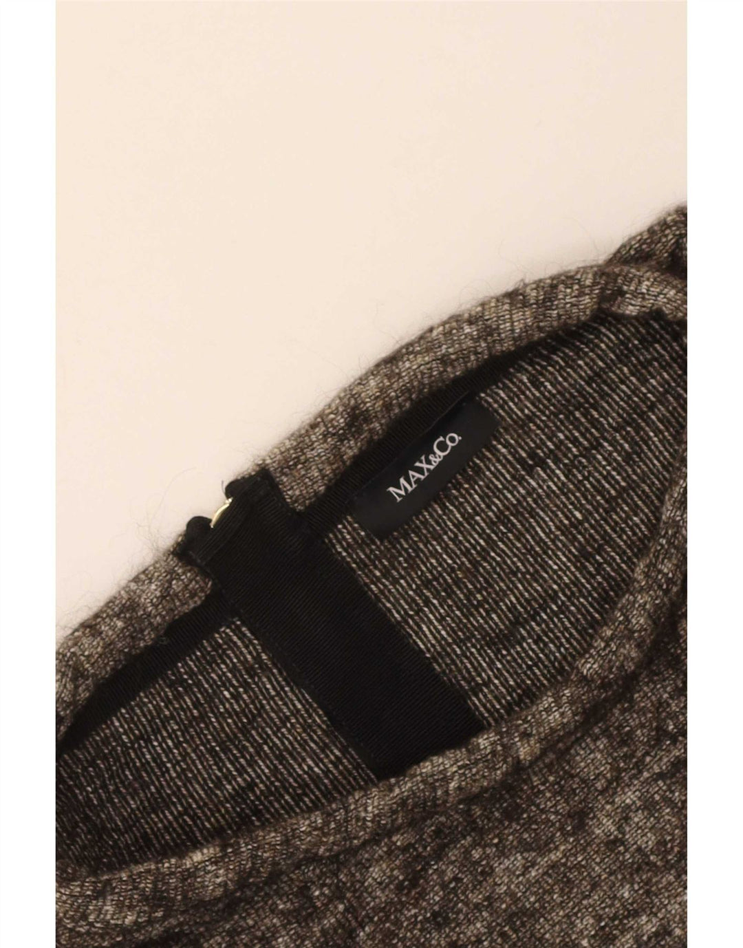 Max & Co. Dame Top Langærmet UK 12 Medium Brun Flecked