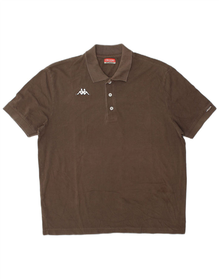 Kappa herre poloshirt XL brun