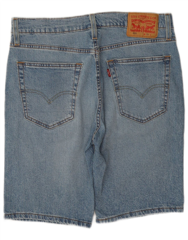 Levi's Herre 405 denimshorts W32 mellemblå bomuld