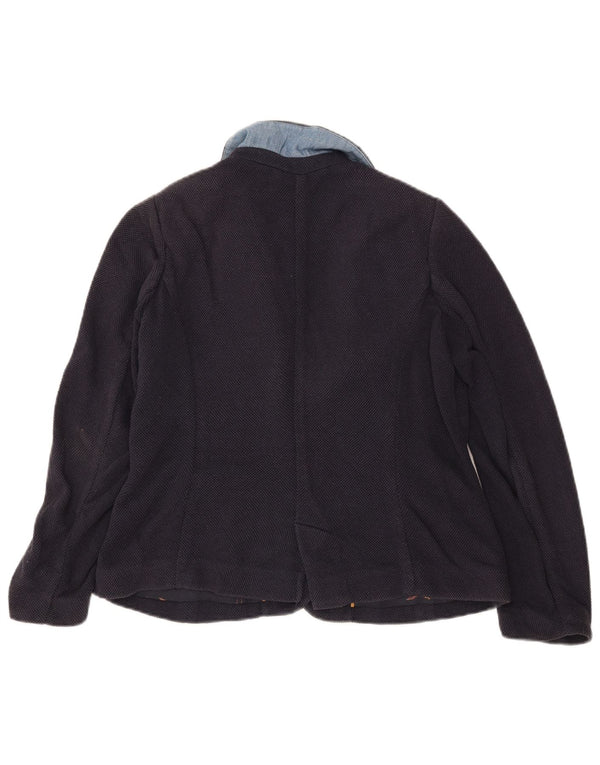 Joules Dame 2-knaps blazerjakke UK 12 Medium Navyblå Merinould