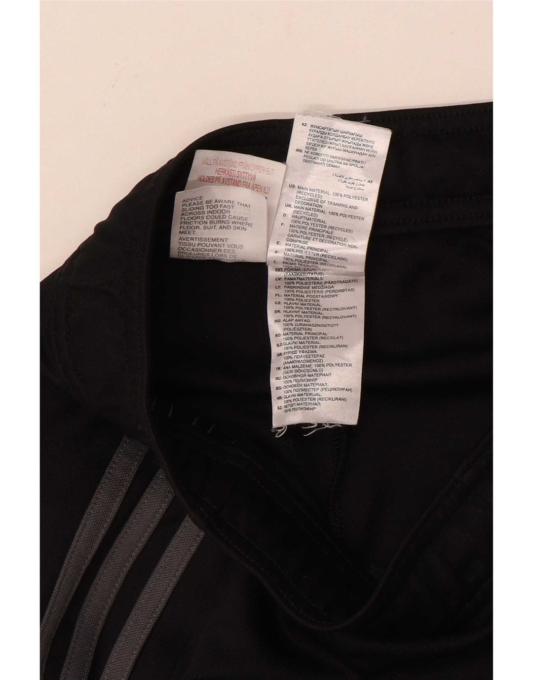 Adidas Boys Aeroready Tracksuit Trousers 11-12 Years Black Polyester