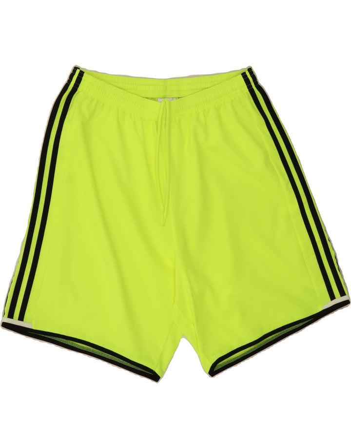 ADIDAS Boys Climalite Sport Shorts 13-14 Years Medium Green Polyester Vintage Adidas and Second-Hand Adidas from Messina Hembry 