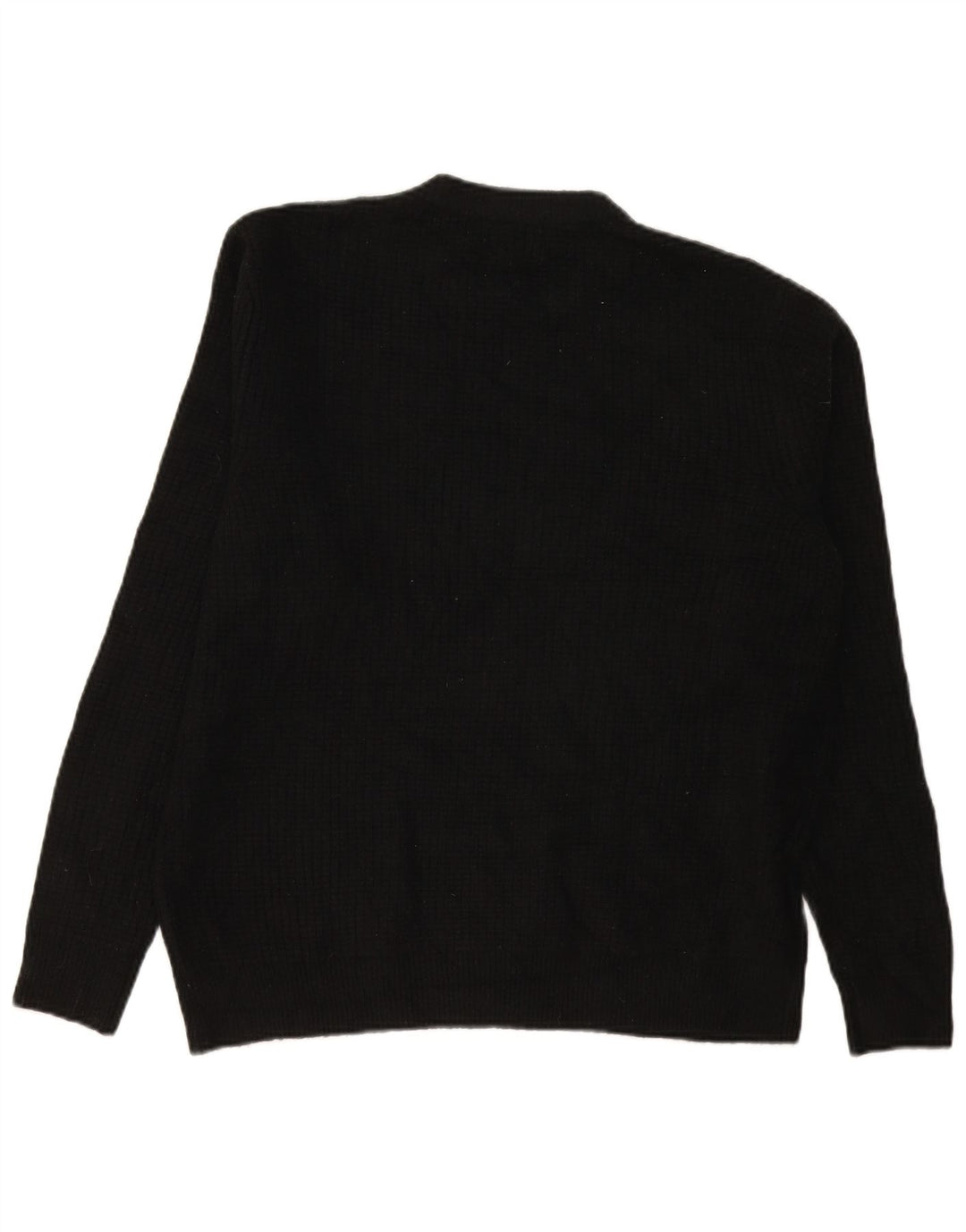 Marks & Spencer Herre sweater med rund hals, stor sort akryl