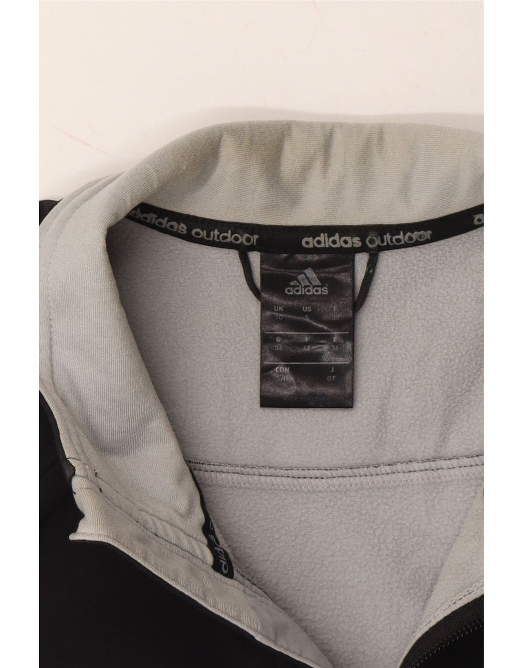 ADIDAS Womens Windbreaker Jacket UK 10 Small  Black Polyester Vintage Adidas and Second-Hand Adidas from Messina Hembry 