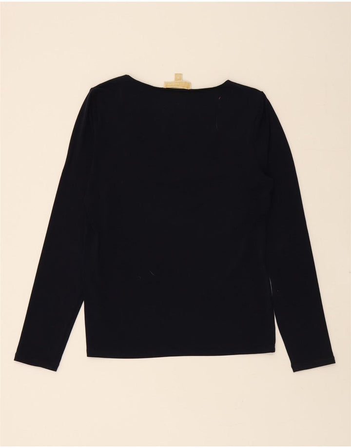 MICHAEL KORS Womens Top Long Sleeve UK 12 Medium Navy Blue Vintage Michael Kors and Second-Hand Michael Kors from Messina Hembry 