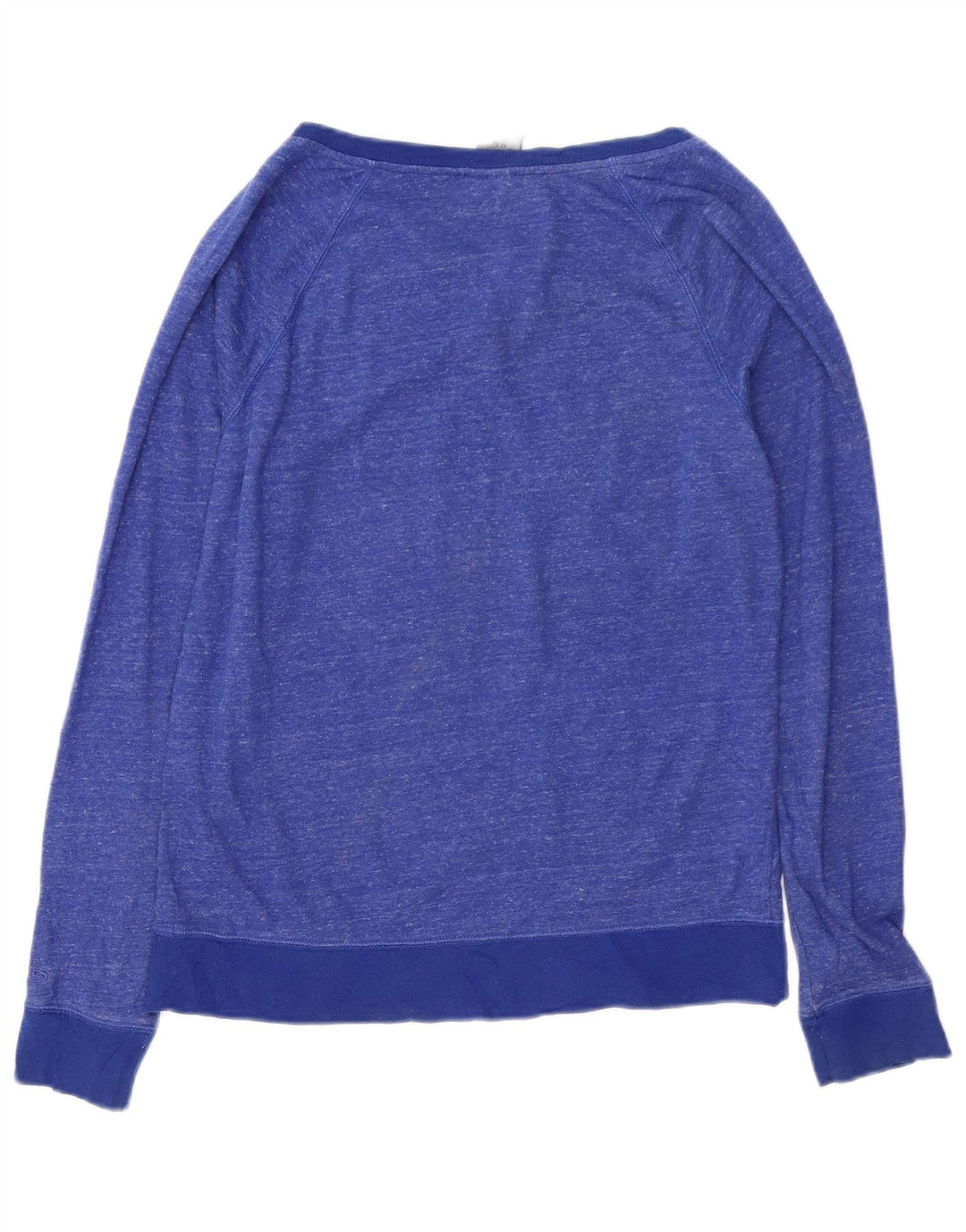 CHAMPION Dame Sweatshirt Jumper UK 14 Medium Blue Flecked Bomuld