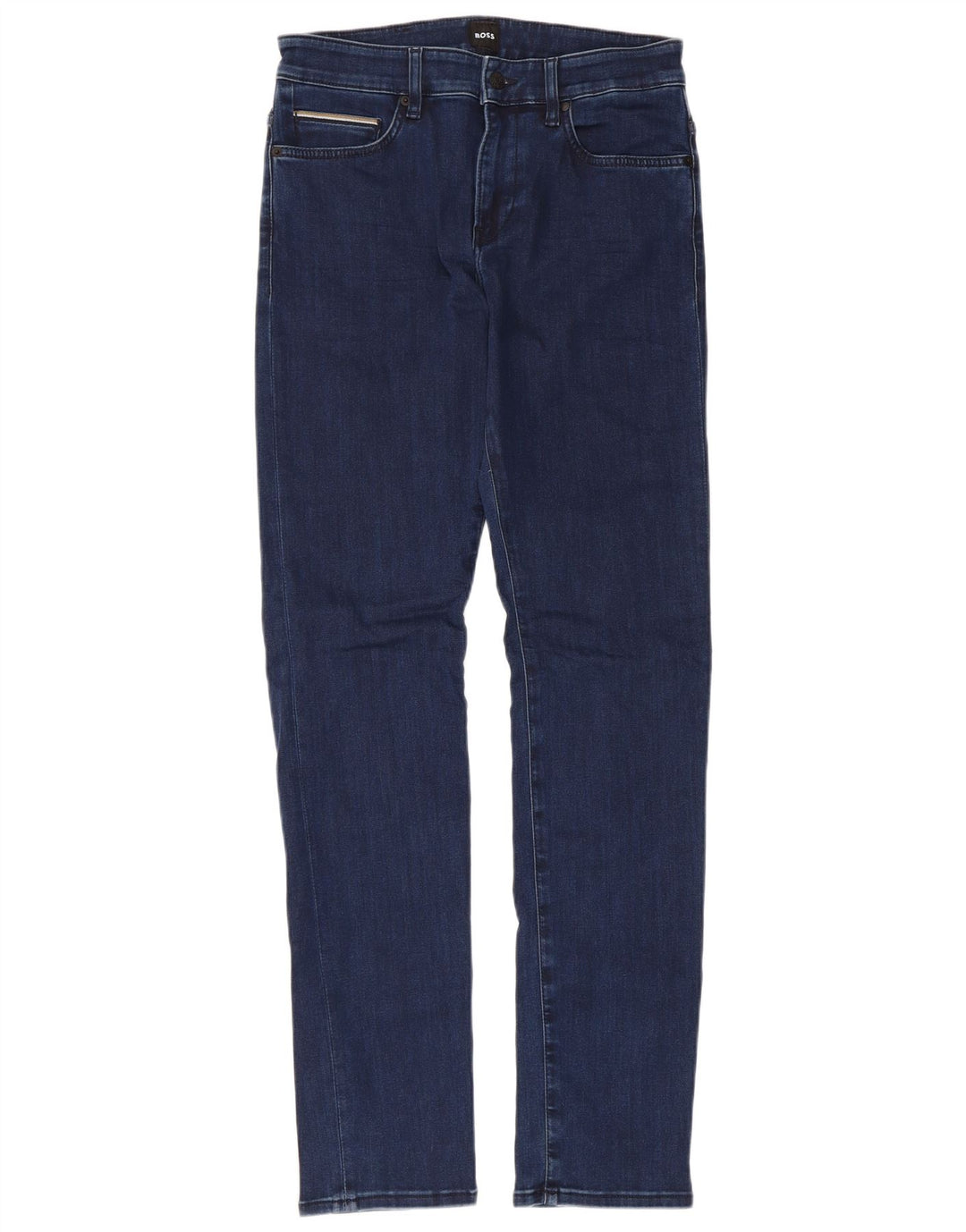 Hugo Boss Herre Slim Jeans W30 L32 Marineblå Bomuld