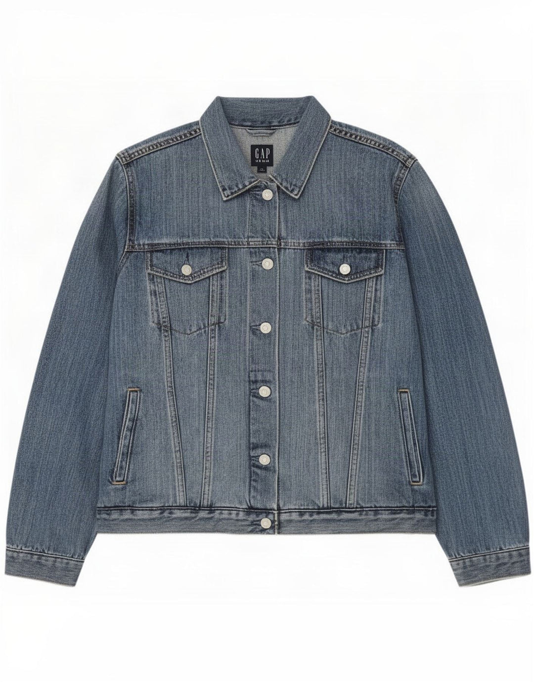 Gap Dame denimjakke UK 18 XL Blå Bomuld