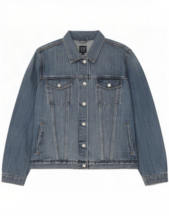 Gap Dame denimjakke UK 18 XL Blå Bomuld