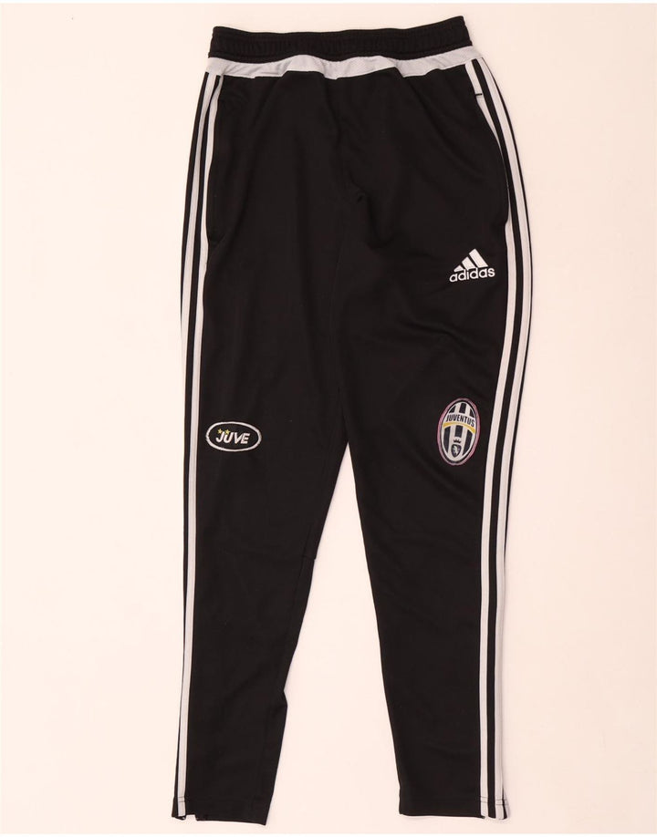 Adidas Juventus grafiske træningsdragtbukser til mænd Lille sort polyester