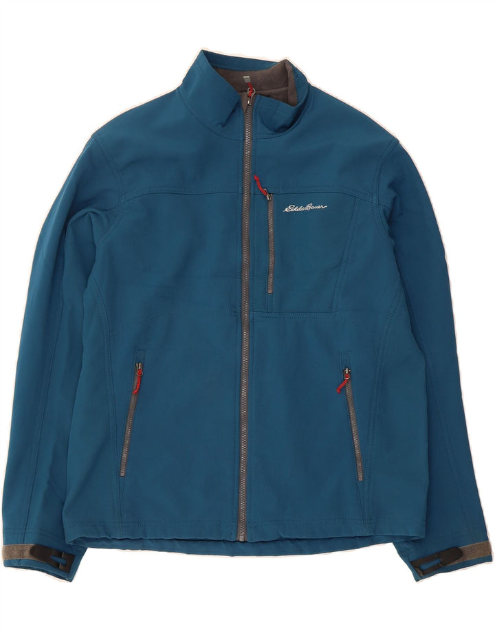 EDDIE BAUER Mens Windbreaker Jacket UK 38 Medium Green Polyester Vintage Eddie Bauer and Second-Hand Eddie Bauer from Messina Hembry 