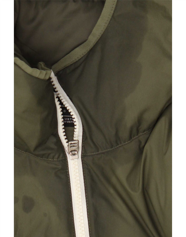 Nike Polstret frakke med hætte til mænd UK 40 Large Khaki Polyester