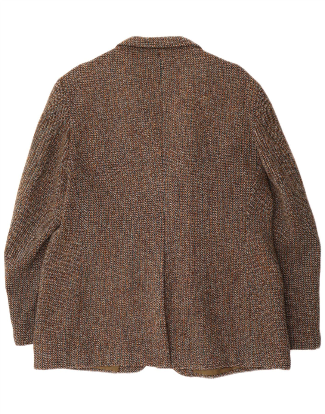Harris Tweed Herre 3 Button Blazer Jacket UK 40 Large Brown