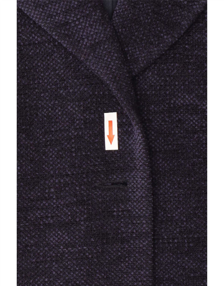 Apart Womens Open Blazer Jacket UK 14 Large Navy Blue Acrylic