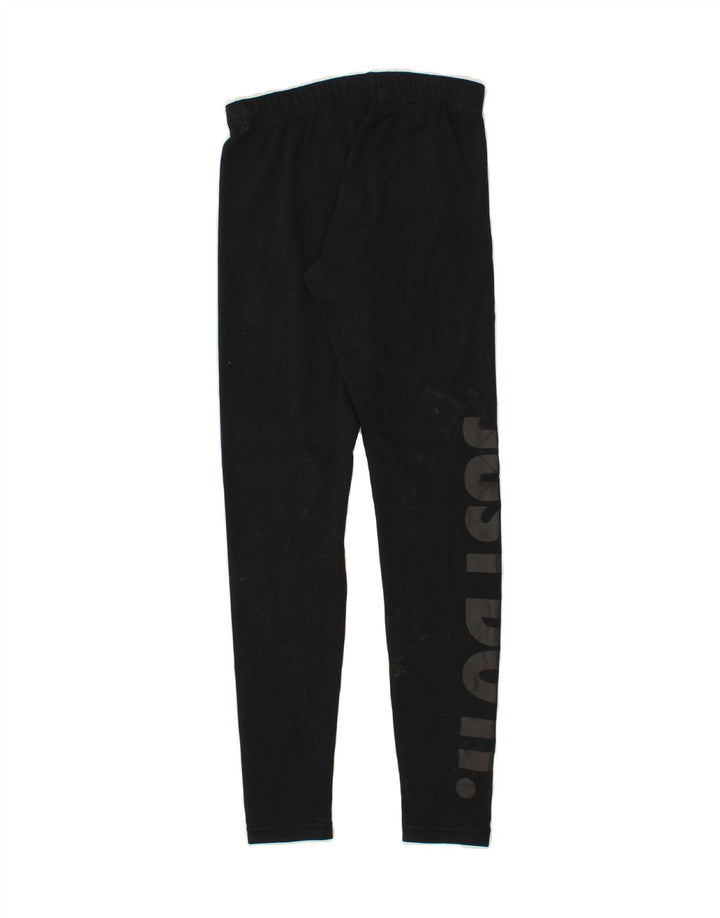 NIKE Womens Graphic Leggings UK 8 Small Black Vintage Nike and Second-Hand Nike from Messina Hembry 