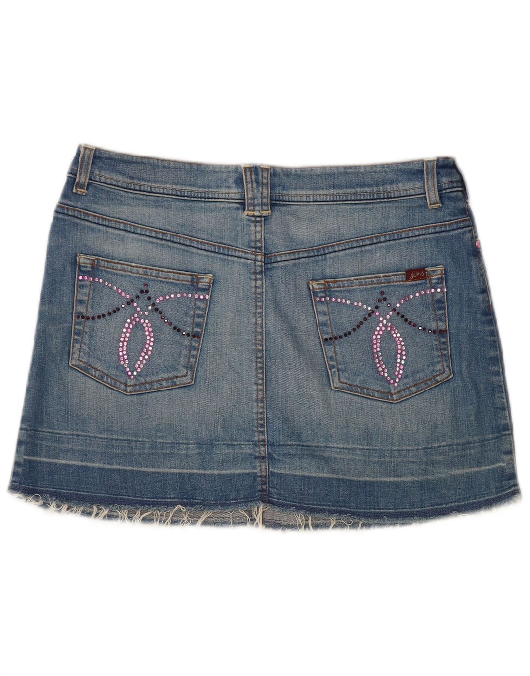 Oasis Dame Mini Denim Nederdel UK 10 Small W32 Blue Cotton
